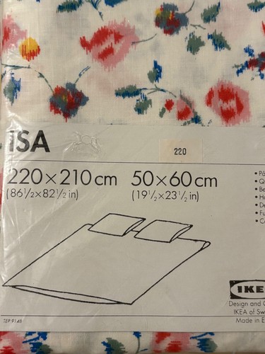 Ikea isa floral duvet cover - floral,