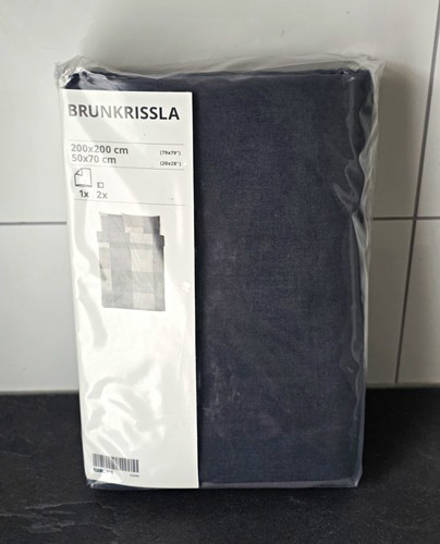 Ikea brunkrissla grey check - ikea,
