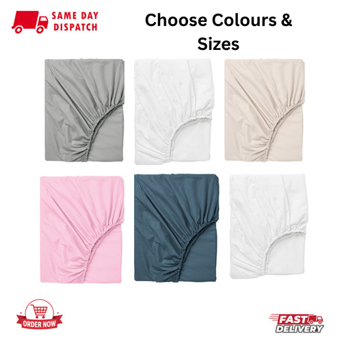 Ikea dvala cotton fitted sheet - fitted,
