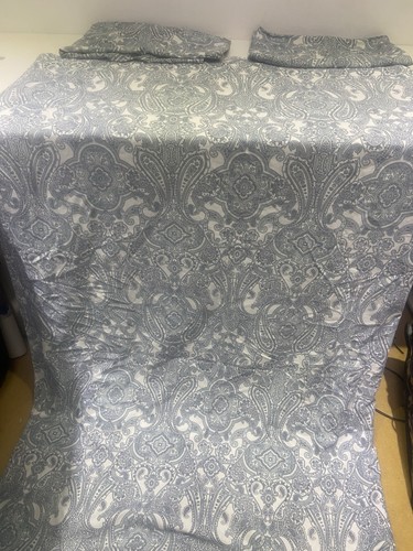 Ikea blue white paisley - blue,