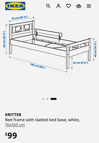 Ikea kritter kids - kritter, mattress