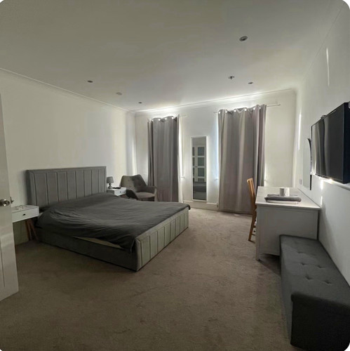 Grey king bed frame and - grey,