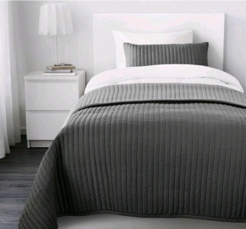 Ikea double karit grey quilted - karit,